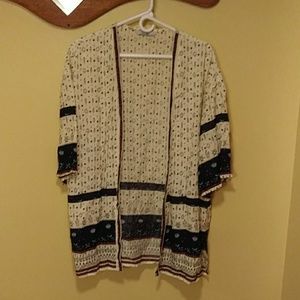 Meaeor Western Print Kimono Cardigan